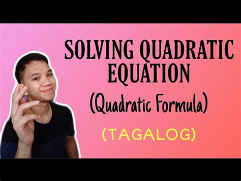 what is equation in tagalog|[TAGALOG] Grade 9 Math Lesson: SOLVING .